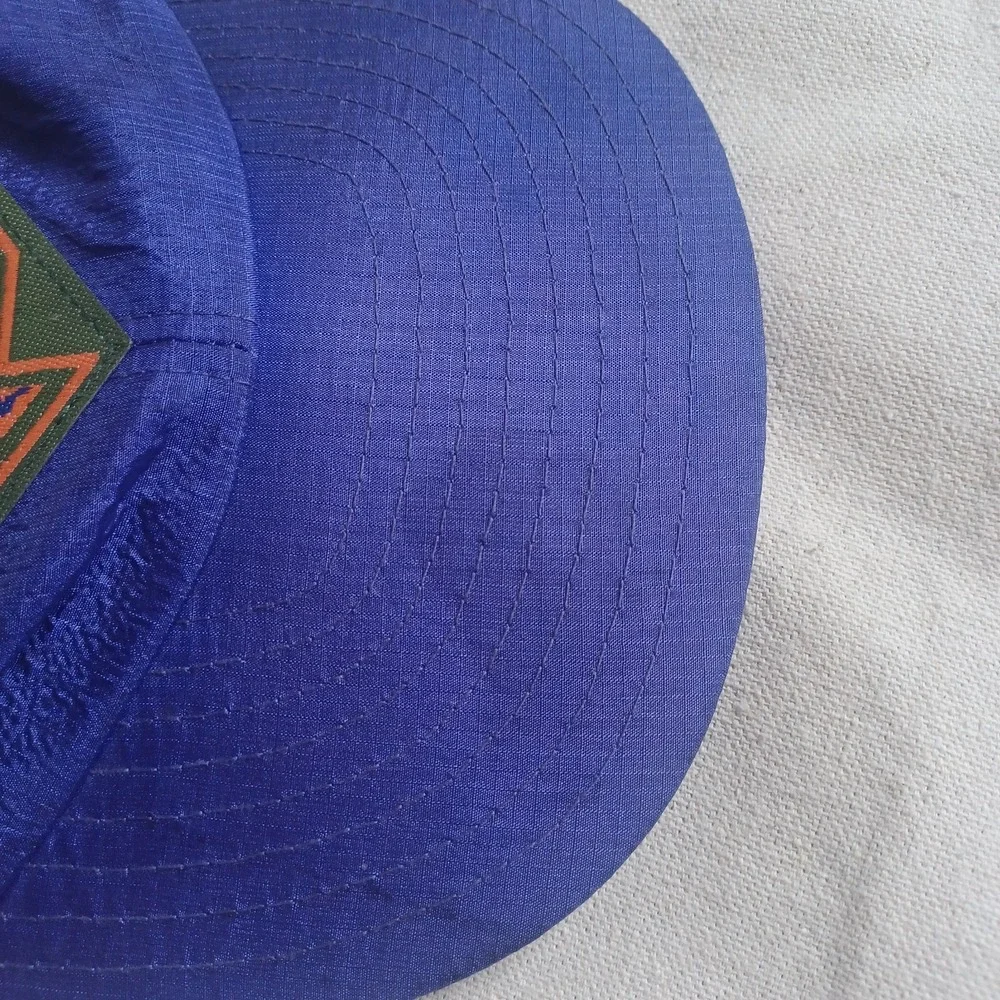 Vintage Nike‎ Jordan Flight Colorblock Retro Ripstop Snapback Nylon Hat Purple